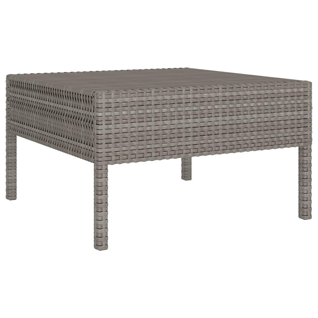 8-delige Loungeset met kussens poly rattan grijs is nu te koop bij PeponiXL, paradijselijk wonen!