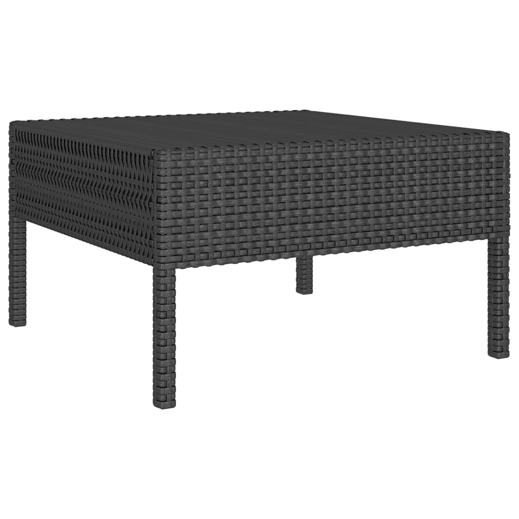 6-delige Loungeset met kussens poly rattan zwart is nu te koop bij PeponiXL, paradijselijk wonen!