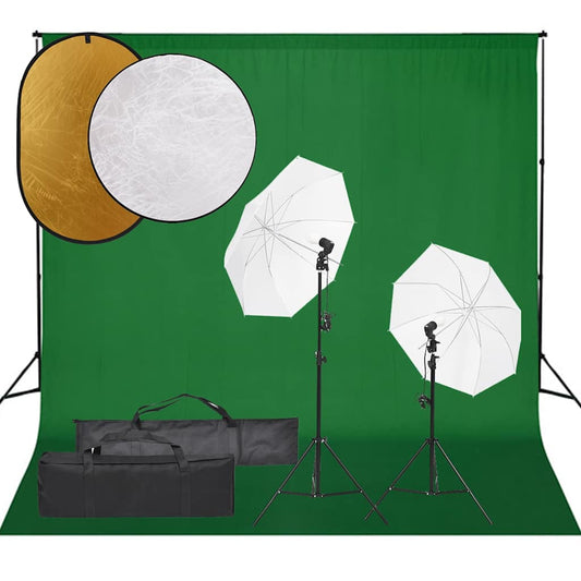 Fotostudioset met verlichtingsset, achtergrond en reflector is nu te koop bij PeponiXL, paradijselijk wonen!