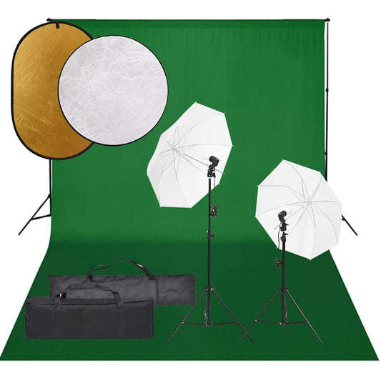 Fotostudioset met verlichtingsset, achtergrond en reflector is nu te koop bij PeponiXL, paradijselijk wonen!