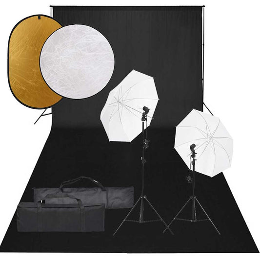 Fotostudioset met verlichtingsset, achtergrond en reflector is nu te koop bij PeponiXL, paradijselijk wonen!