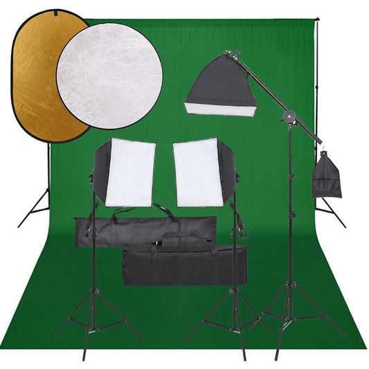 Fotostudioset met verlichtingsset, achtergrond en reflector is nu te koop bij PeponiXL, paradijselijk wonen!