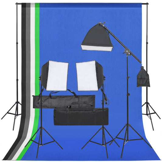 Fotostudioset met verlichtingsset en achtergrond is nu te koop bij PeponiXL, paradijselijk wonen!