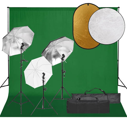 Fotostudioset met verlichtingsset, achtergrond en reflector is nu te koop bij PeponiXL, paradijselijk wonen!