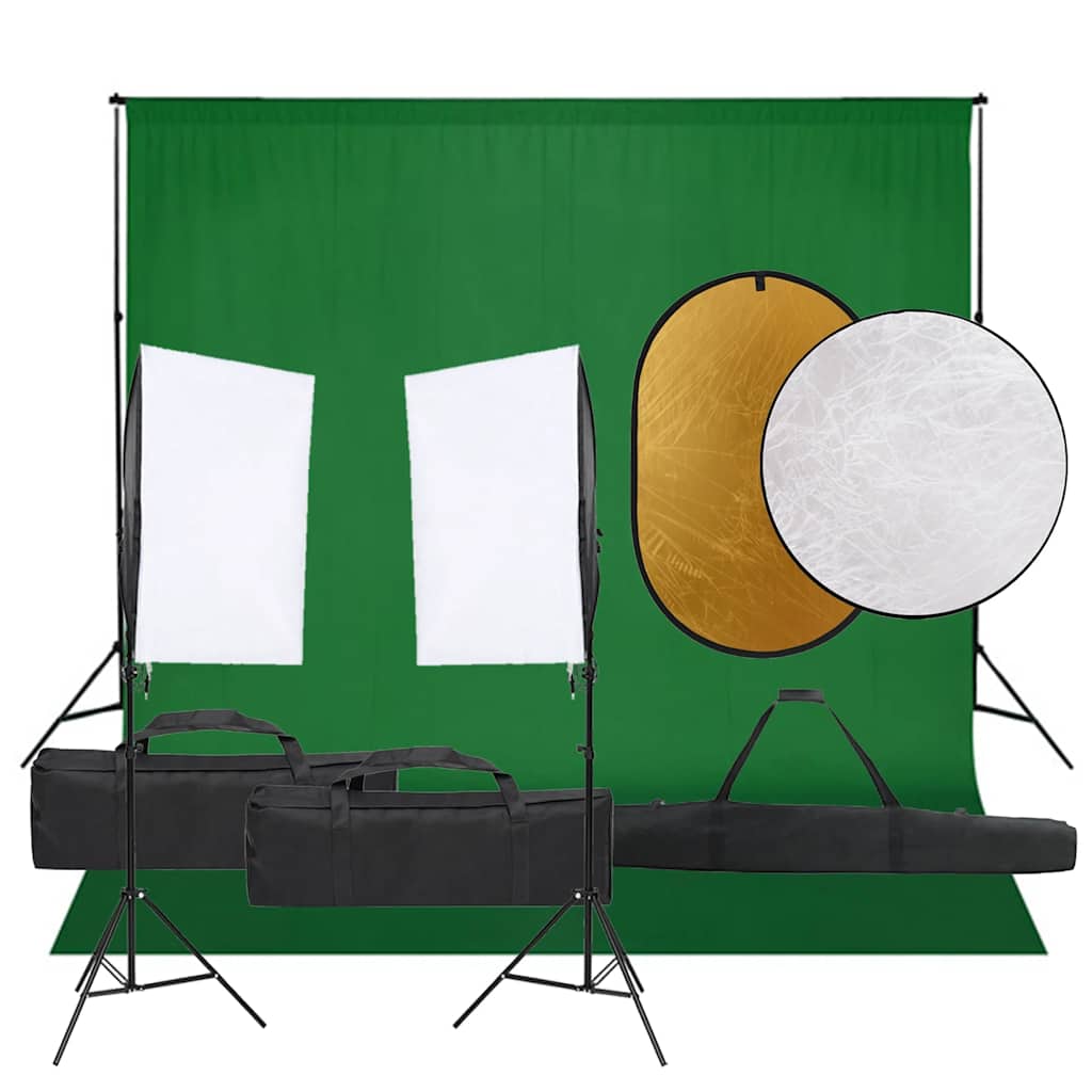 Fotostudioset met verlichtingsset, achtergrond en reflector is nu te koop bij PeponiXL, paradijselijk wonen!