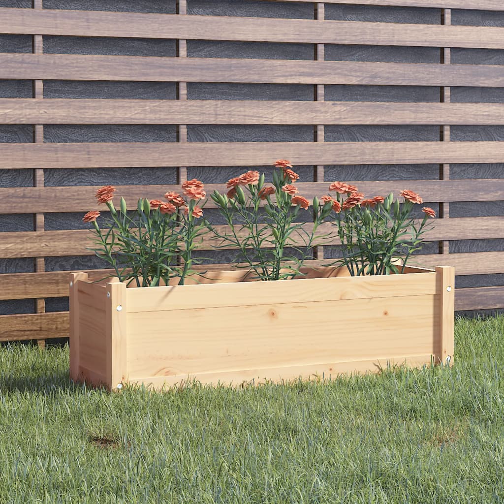 Plantenbak 100x31x31 cm massief grenenhout