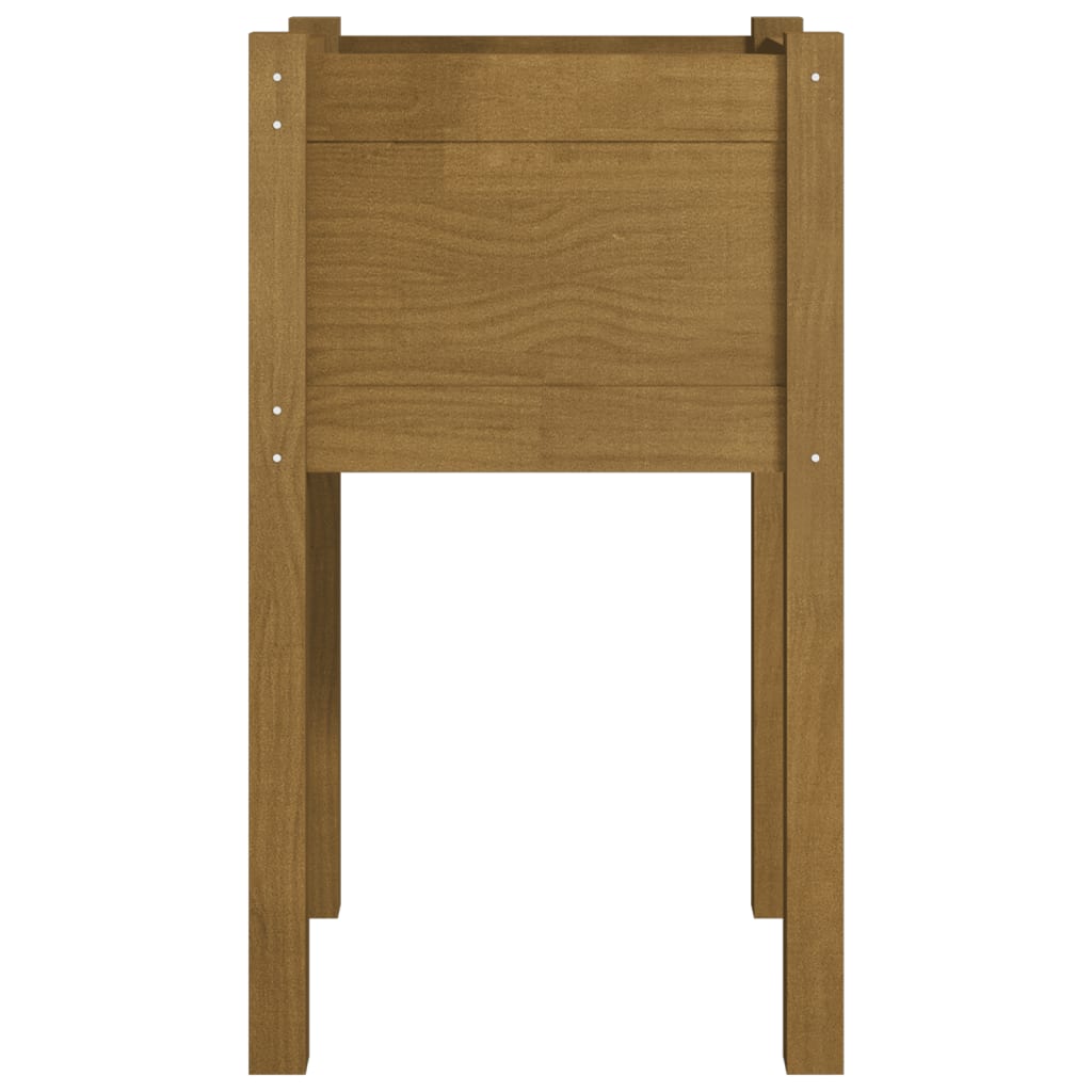 Plantenbakken 2 st 40x40x70 cm massief grenenhout honingbruin is nu te koop bij PeponiXL, paradijselijk wonen!