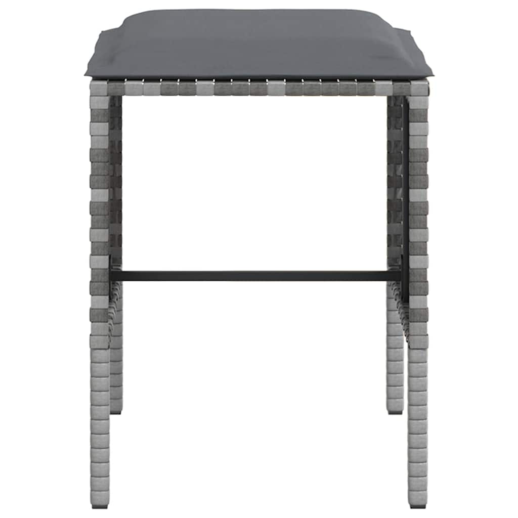 5-delige Loungeset met kussens L-vormig poly rattan grijs is nu te koop bij PeponiXL, paradijselijk wonen!