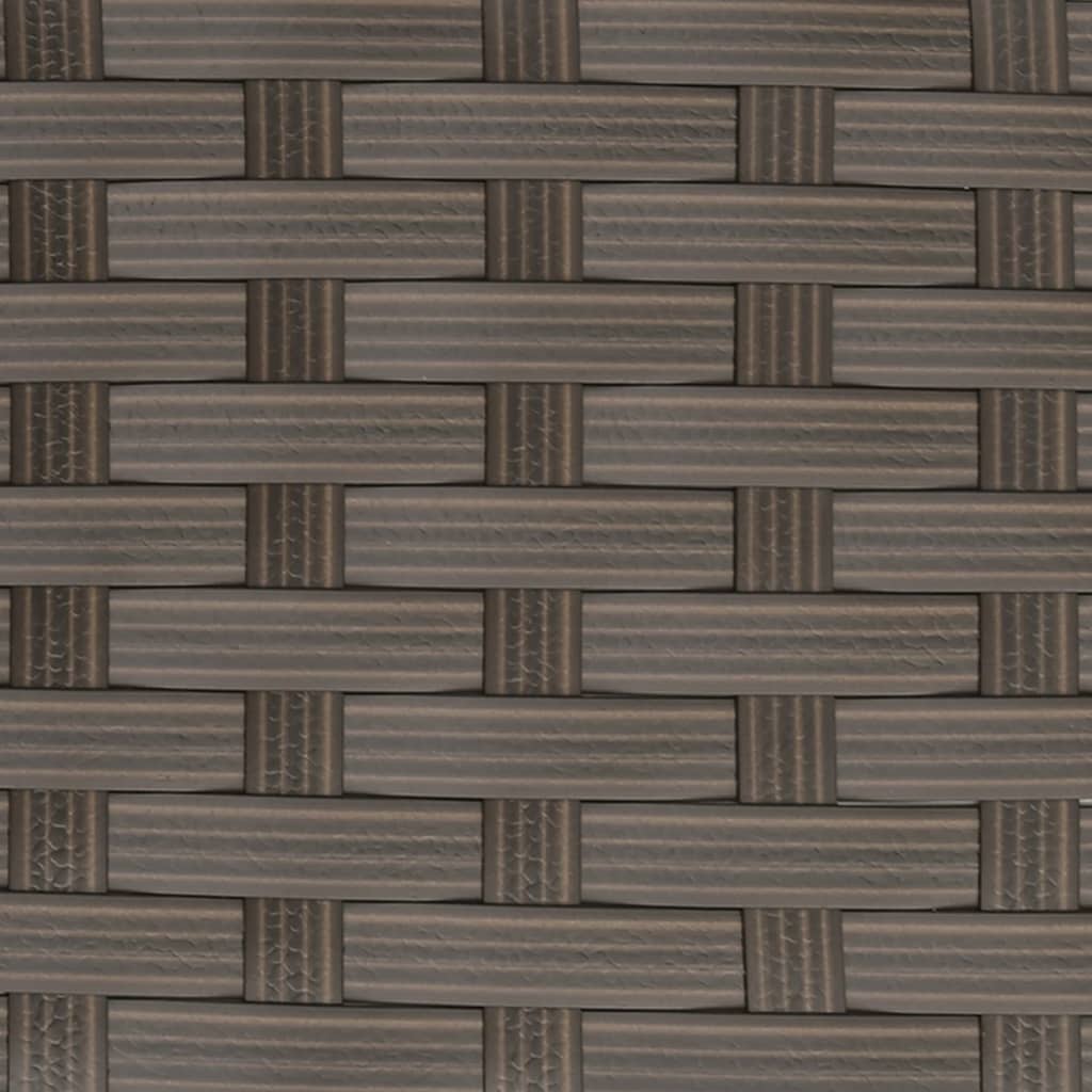 Loungebank met kussens L-vormig poly rattan bruin is nu te koop bij PeponiXL, paradijselijk wonen!