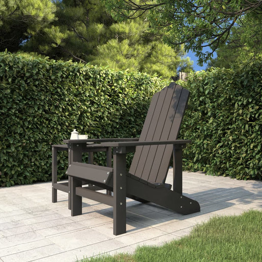 Tuinstoel Adirondack HDPE antracietkleurig is nu te koop bij PeponiXL, paradijselijk wonen!