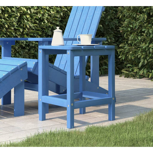 Tuintafel Adirondack 38x38x46 cm HDPE aquablauw is nu te koop bij PeponiXL, paradijselijk wonen!