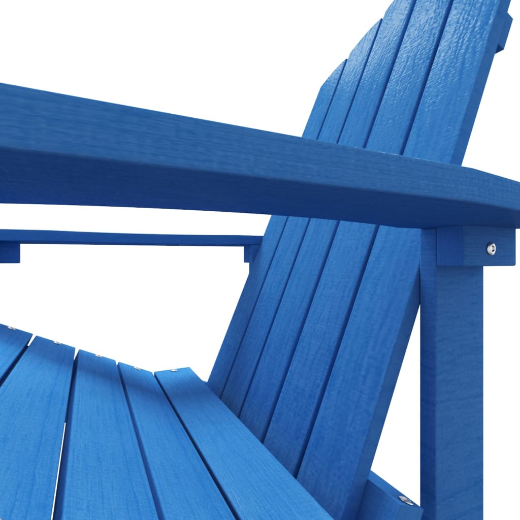 Tuinstoel Adirondack met voetenbank HDPE aquablauw is nu te koop bij PeponiXL, paradijselijk wonen!