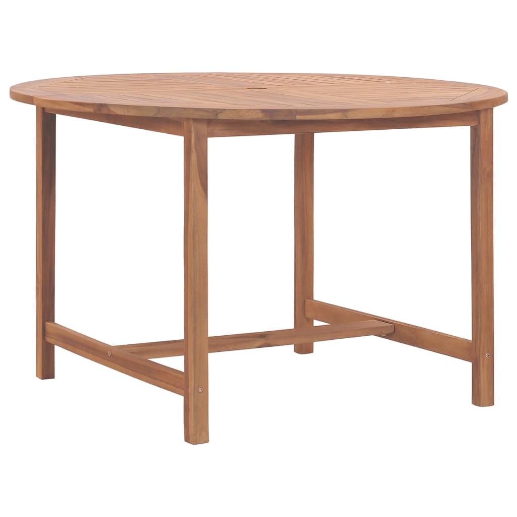Tuintafel Ø110x75 cm massief teakhout is nu te koop bij PeponiXL, paradijselijk wonen!
