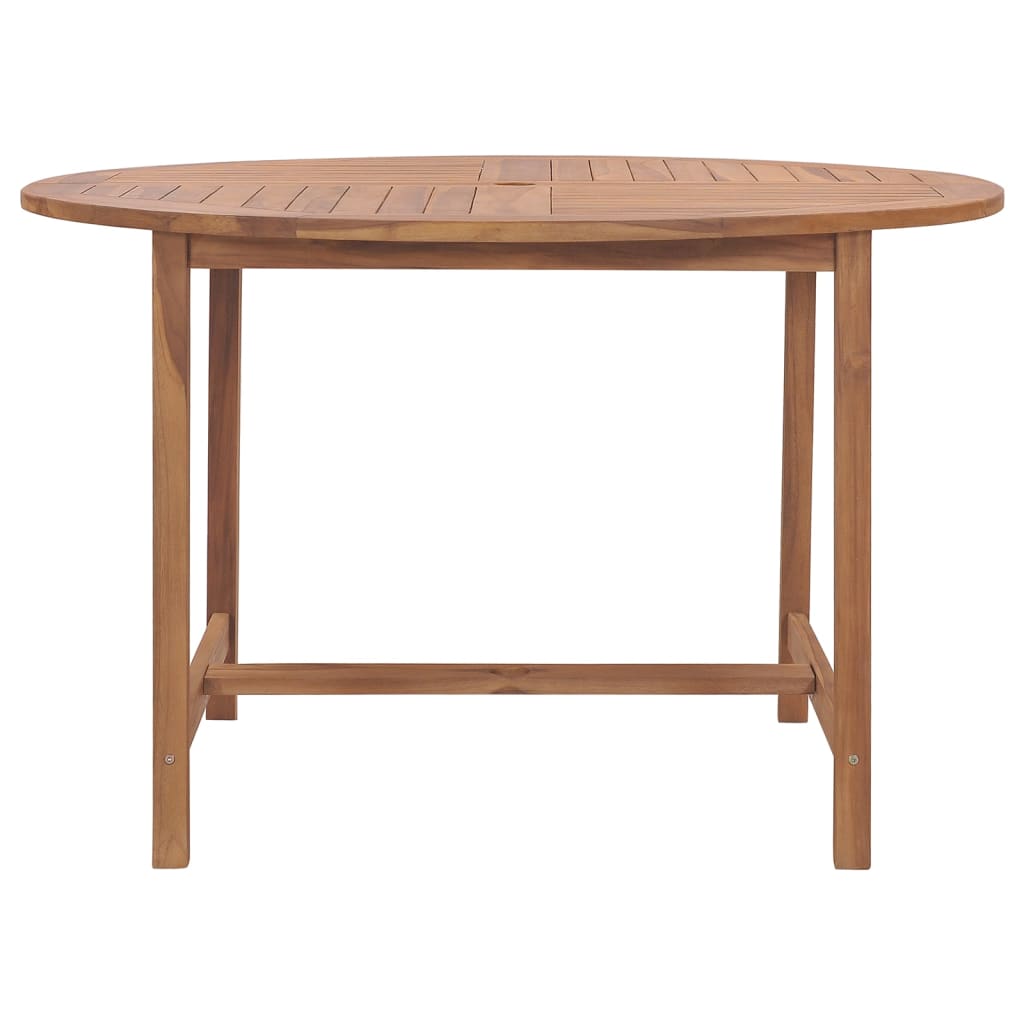 Tuintafel Ø110x75 cm massief teakhout is nu te koop bij PeponiXL, paradijselijk wonen!