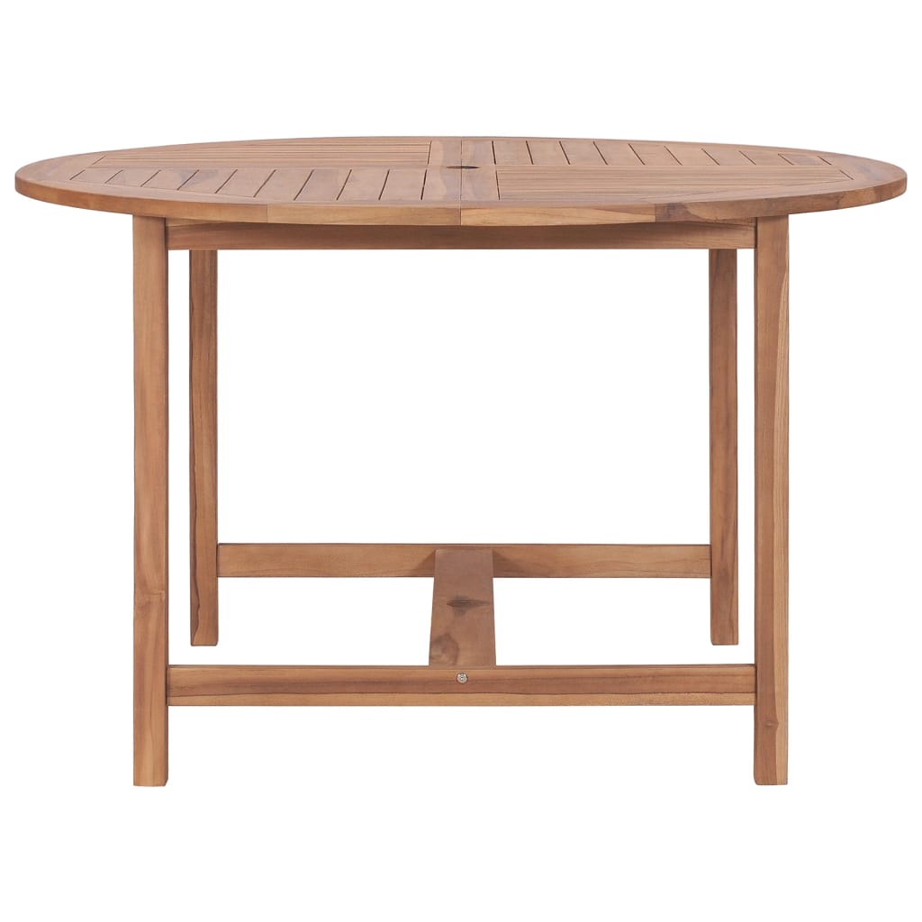 Tuintafel Ø110x75 cm massief teakhout is nu te koop bij PeponiXL, paradijselijk wonen!