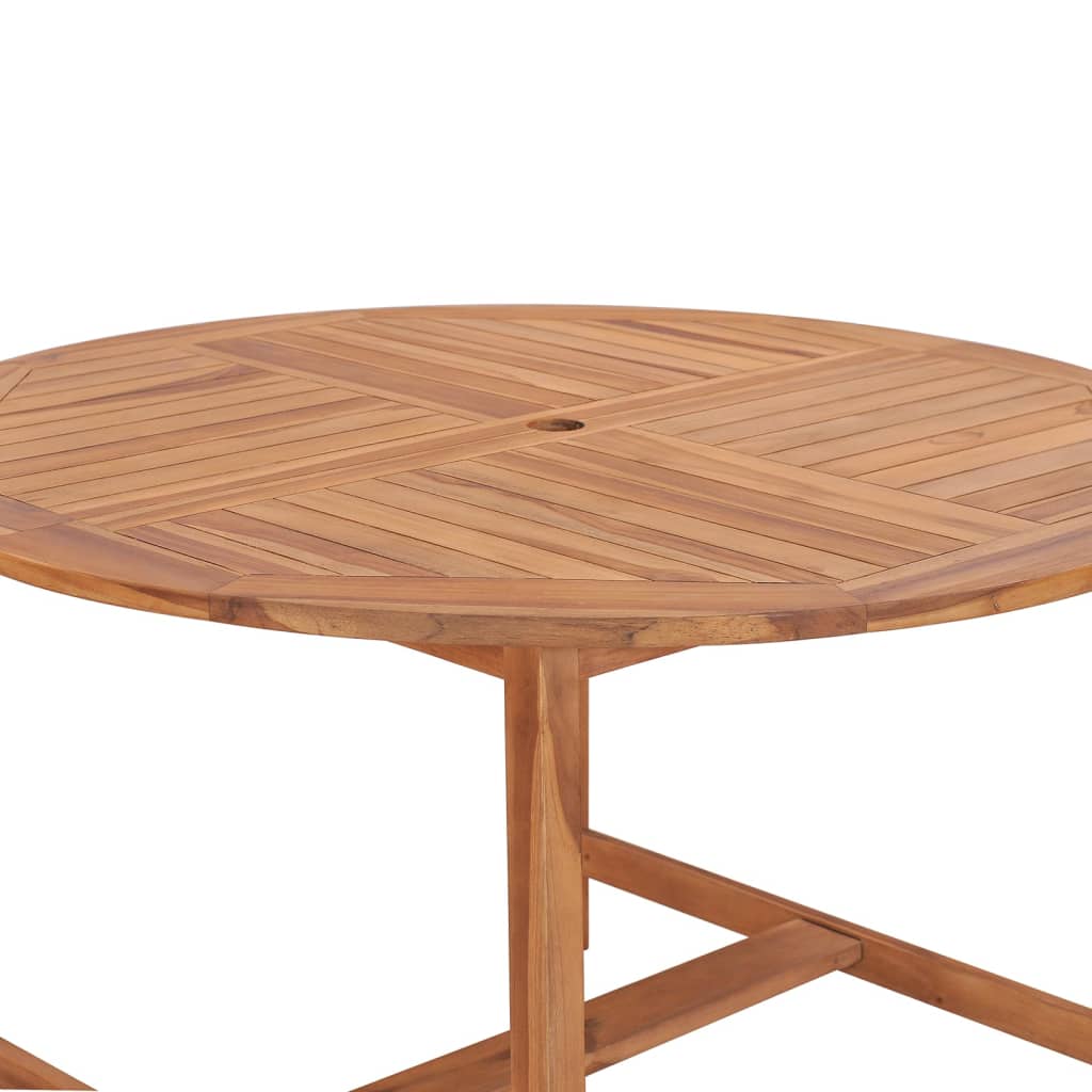 Tuintafel Ø110x75 cm massief teakhout is nu te koop bij PeponiXL, paradijselijk wonen!