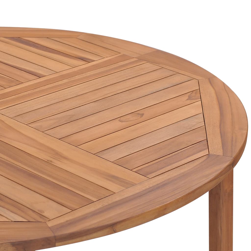 Tuintafel Ø110x75 cm massief teakhout is nu te koop bij PeponiXL, paradijselijk wonen!
