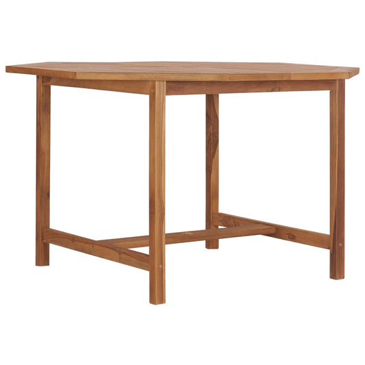 Tuintafel 110x110x75 cm massief teakhout is nu te koop bij PeponiXL, paradijselijk wonen!