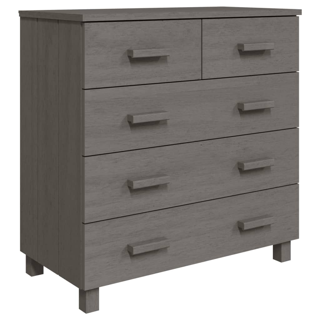 Dressoir HAMAR 79x40x80 cm massief grenenhout lichtgrijs is nu te koop bij PeponiXL, paradijselijk wonen!