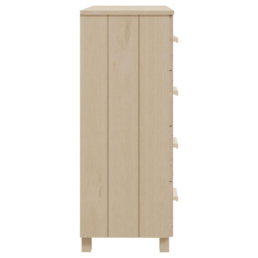 Dressoir HAMAR 79x40x103,5 cm massief grenenhout honingbruin is nu te koop bij PeponiXL, paradijselijk wonen!