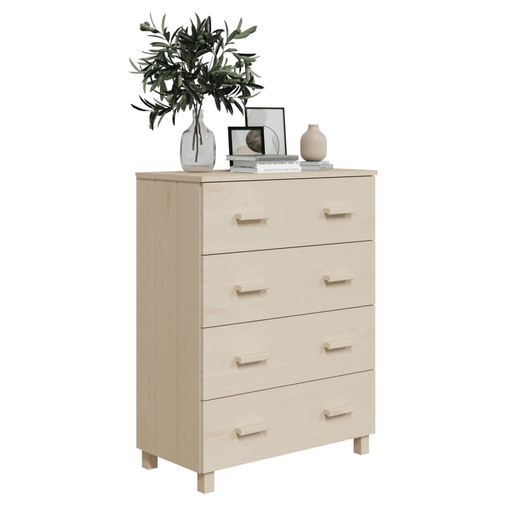 Dressoir HAMAR 79x40x103,5 cm massief grenenhout honingbruin is nu te koop bij PeponiXL, paradijselijk wonen!