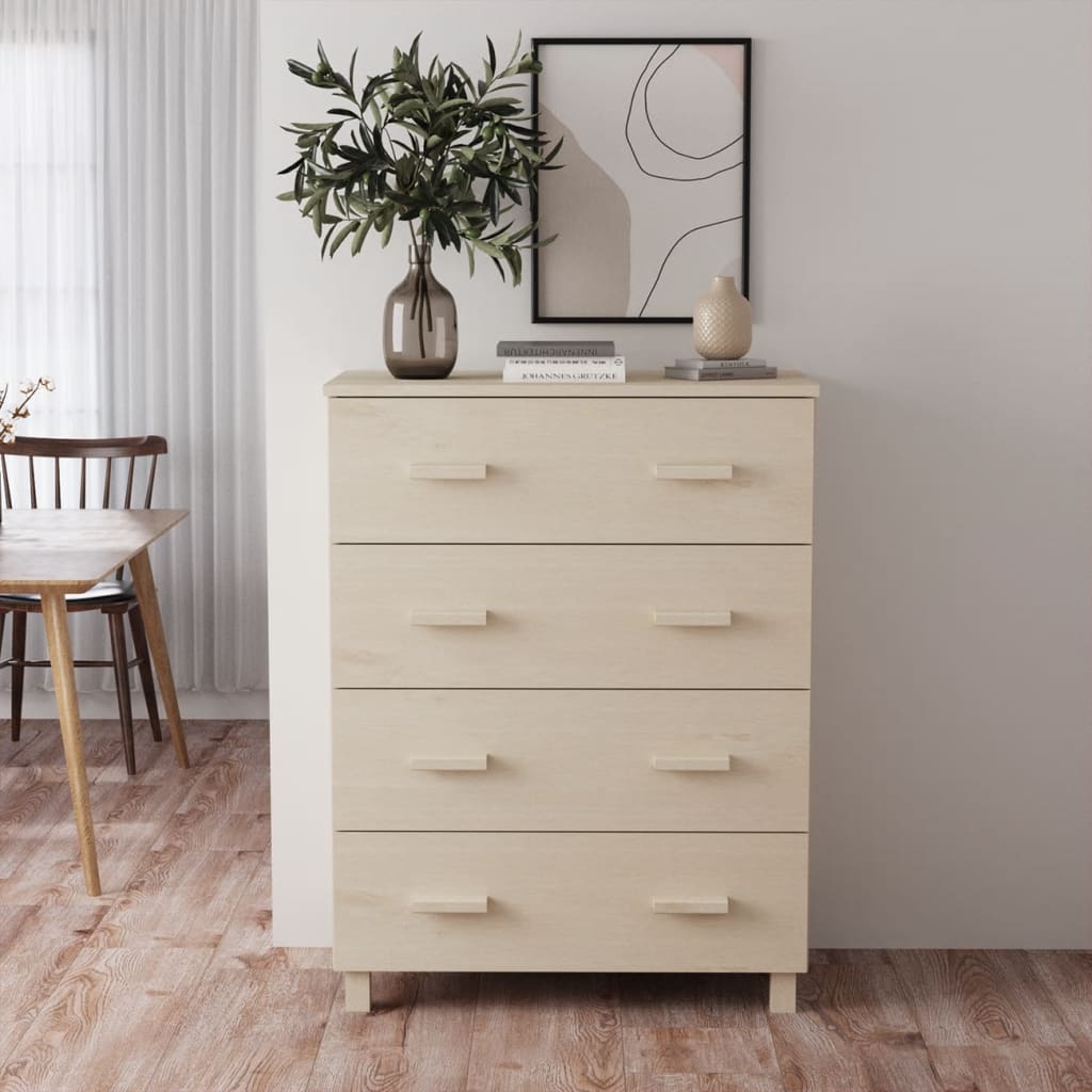 Dressoir HAMAR 79x40x103,5 cm massief grenenhout honingbruin is nu te koop bij PeponiXL, paradijselijk wonen!