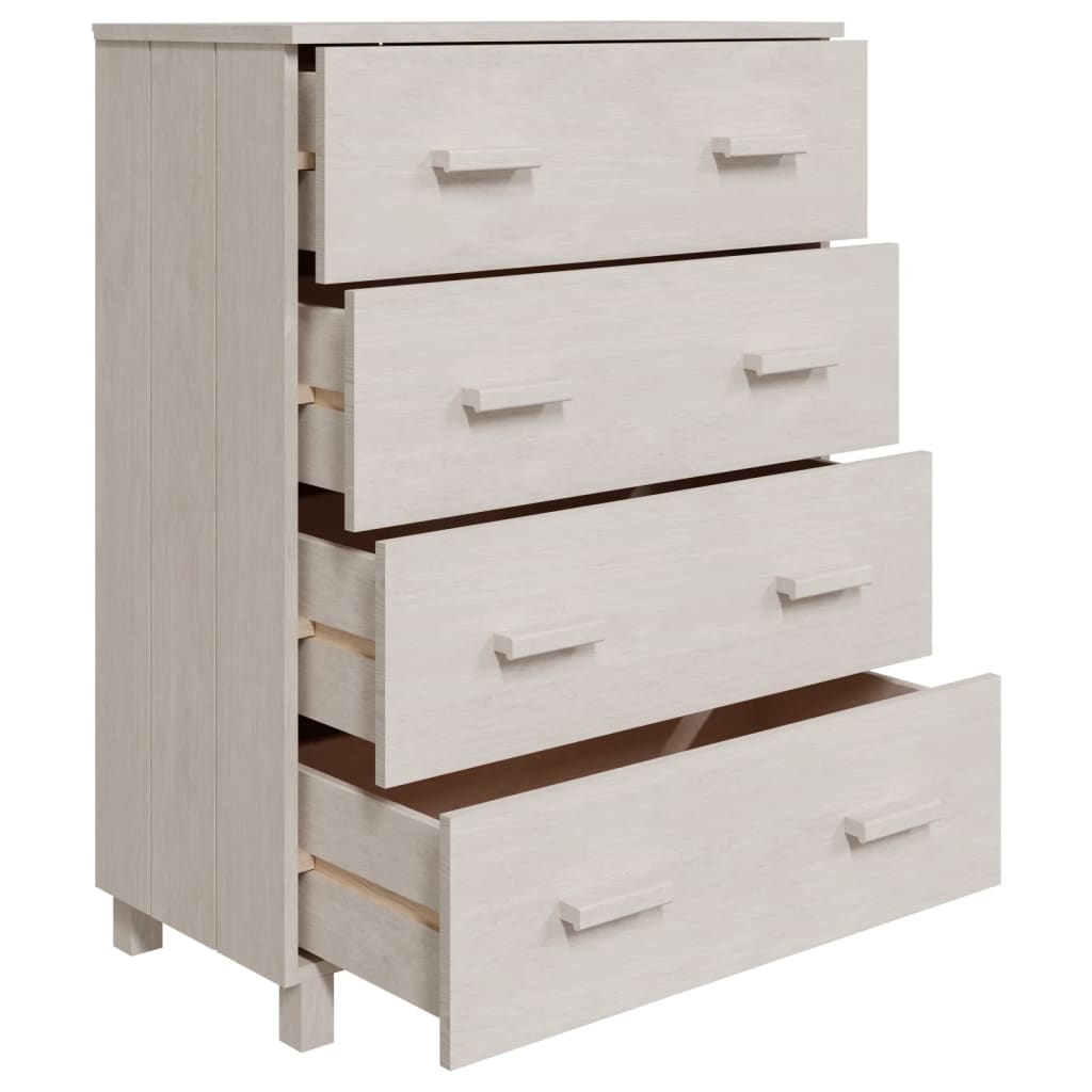 Dressoir HAMAR 79x40x103,5 cm massief grenenhout wit is nu te koop bij PeponiXL, paradijselijk wonen!