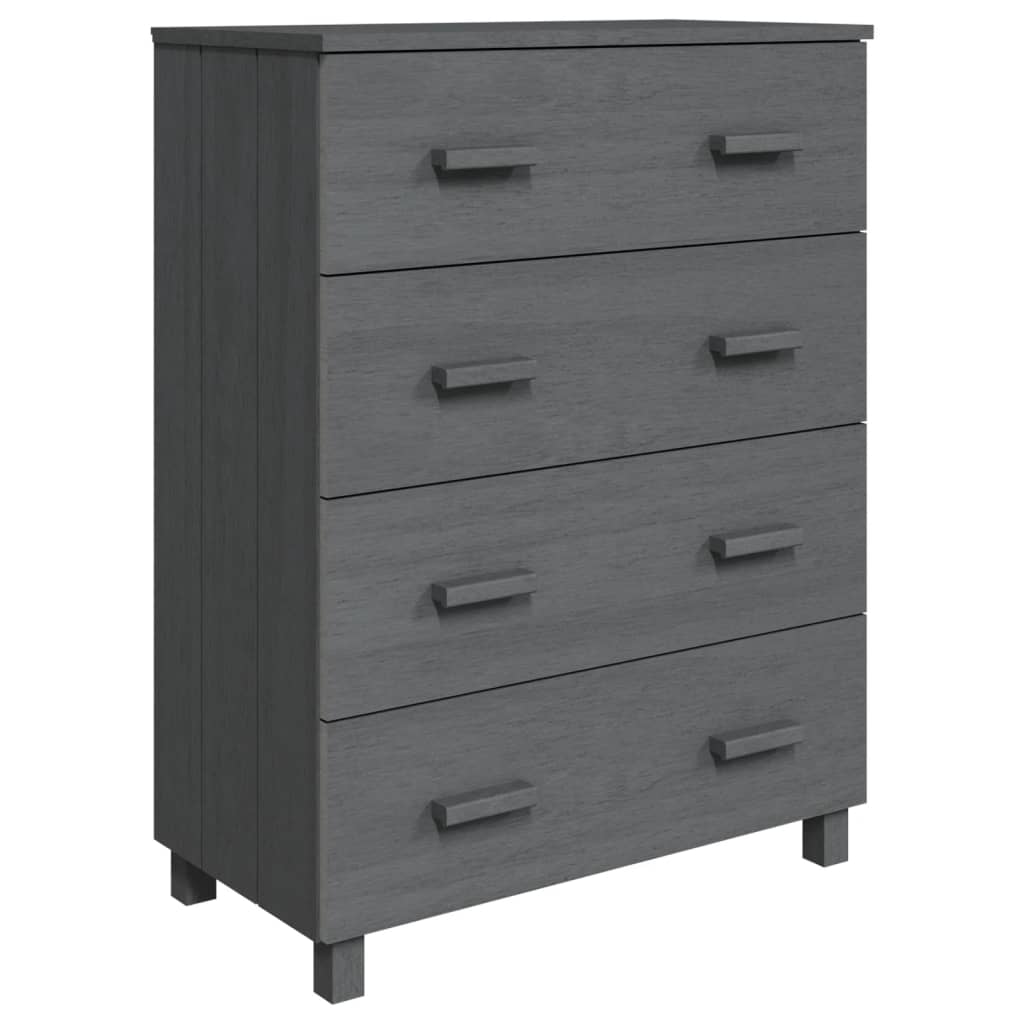Dressoir HAMAR 79x40x103,5 cm massief grenenhout donkergrijs is nu te koop bij PeponiXL, paradijselijk wonen!