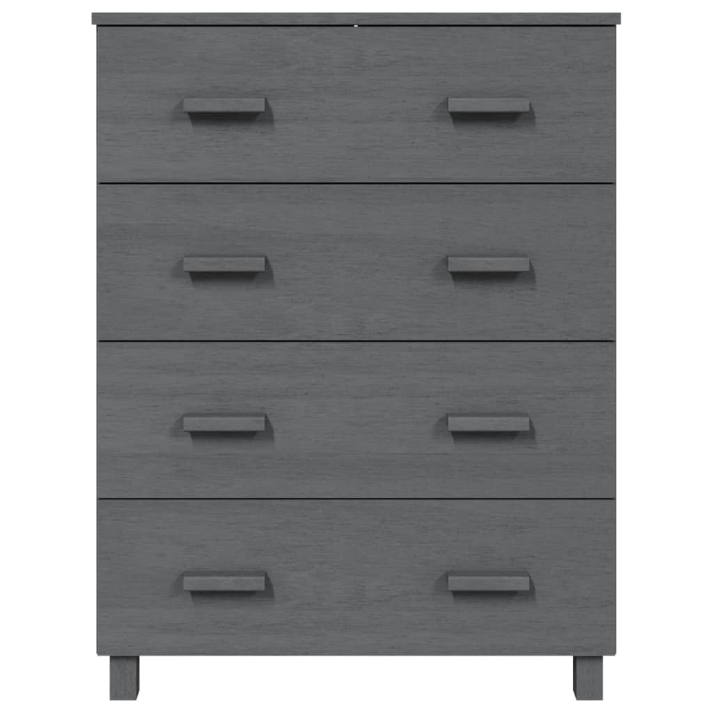Dressoir HAMAR 79x40x103,5 cm massief grenenhout donkergrijs is nu te koop bij PeponiXL, paradijselijk wonen!