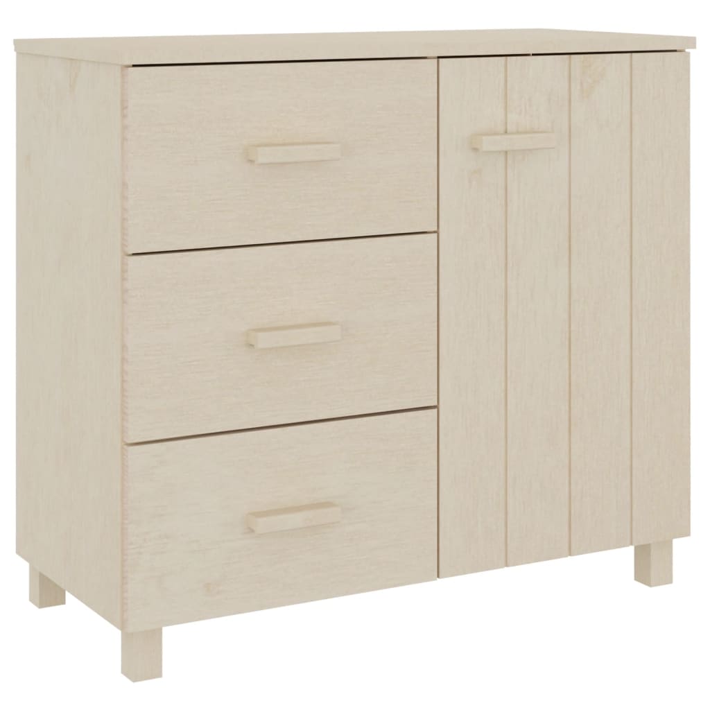 Dressoir HAMAR 90x40x80 cm massief grenenhout honingbruin is nu te koop bij PeponiXL, paradijselijk wonen!