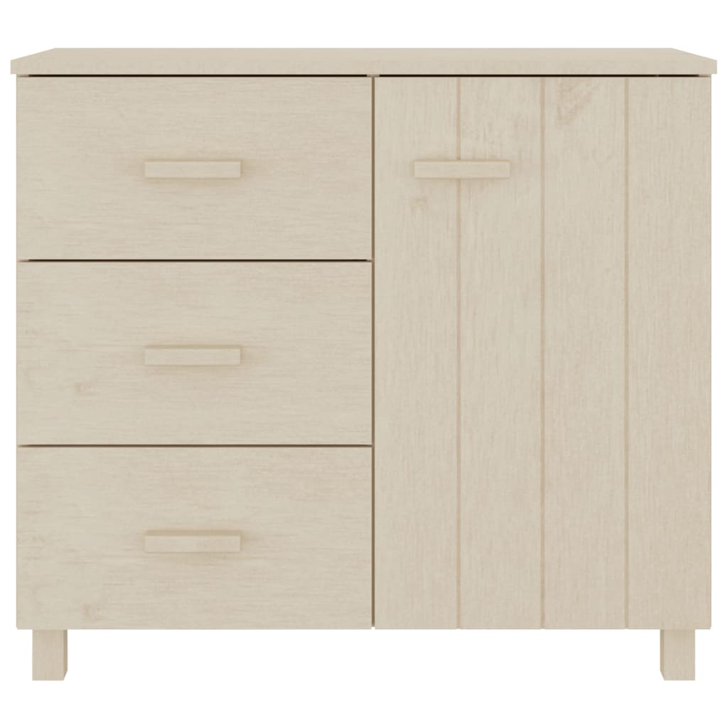 Dressoir HAMAR 90x40x80 cm massief grenenhout honingbruin is nu te koop bij PeponiXL, paradijselijk wonen!