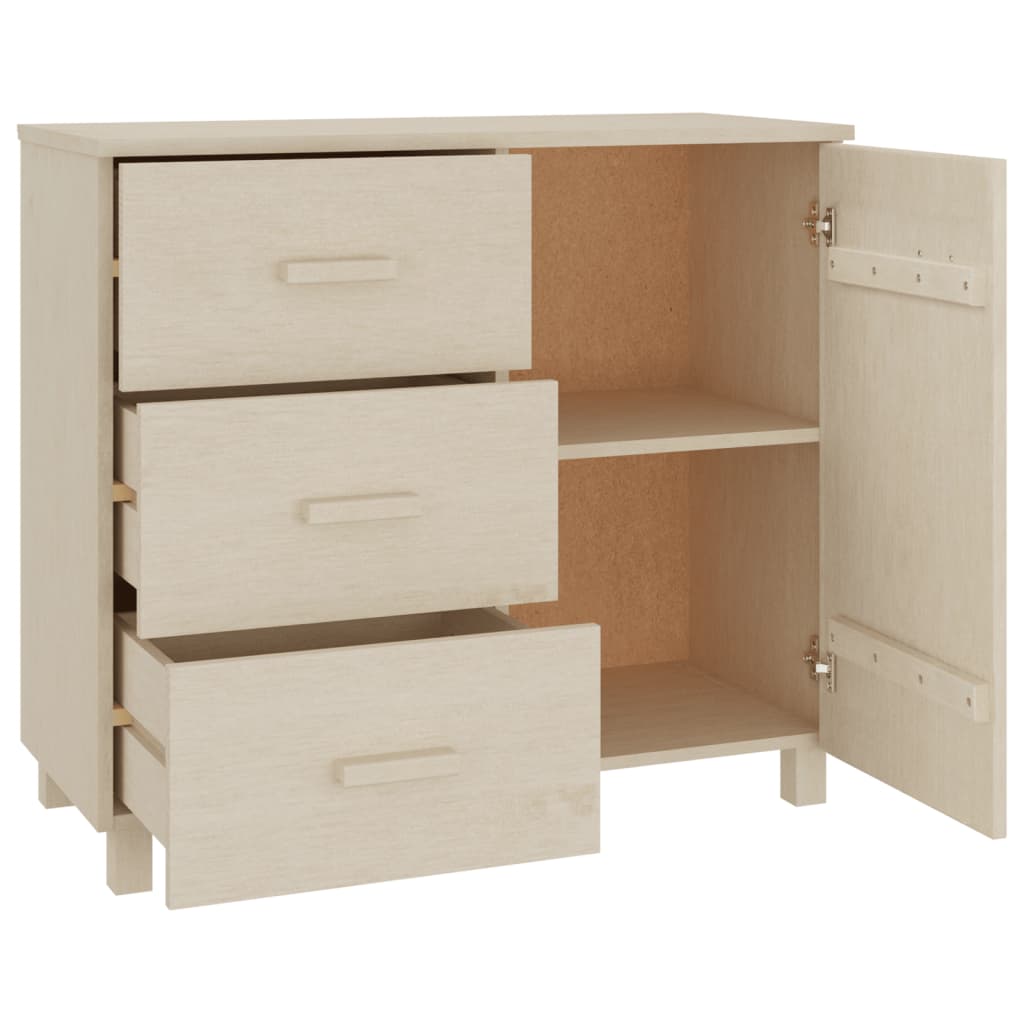 Dressoir HAMAR 90x40x80 cm massief grenenhout honingbruin is nu te koop bij PeponiXL, paradijselijk wonen!