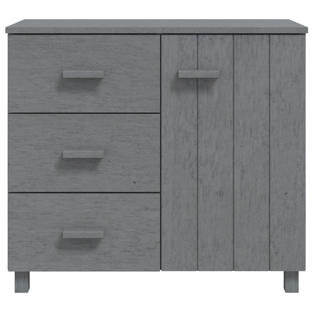 Dressoir HAMAR 90x40x80 cm massief grenenhout donkergrijs is nu te koop bij PeponiXL, paradijselijk wonen!