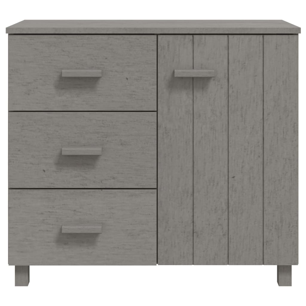 Dressoir HAMAR 90x40x80 cm massief grenenhout lichtgrijs is nu te koop bij PeponiXL, paradijselijk wonen!