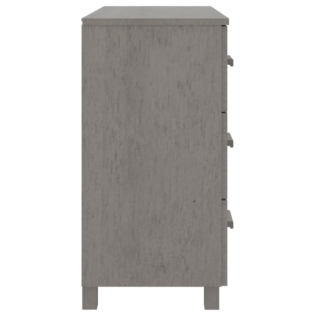 Dressoir HAMAR 90x40x80 cm massief grenenhout lichtgrijs is nu te koop bij PeponiXL, paradijselijk wonen!