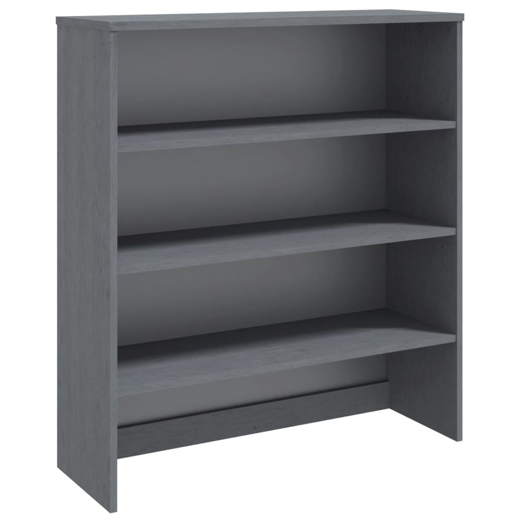 Opzetkast HAMAR 90x30x100 cm massief grenenhout donkergrijs is nu te koop bij PeponiXL, paradijselijk wonen!