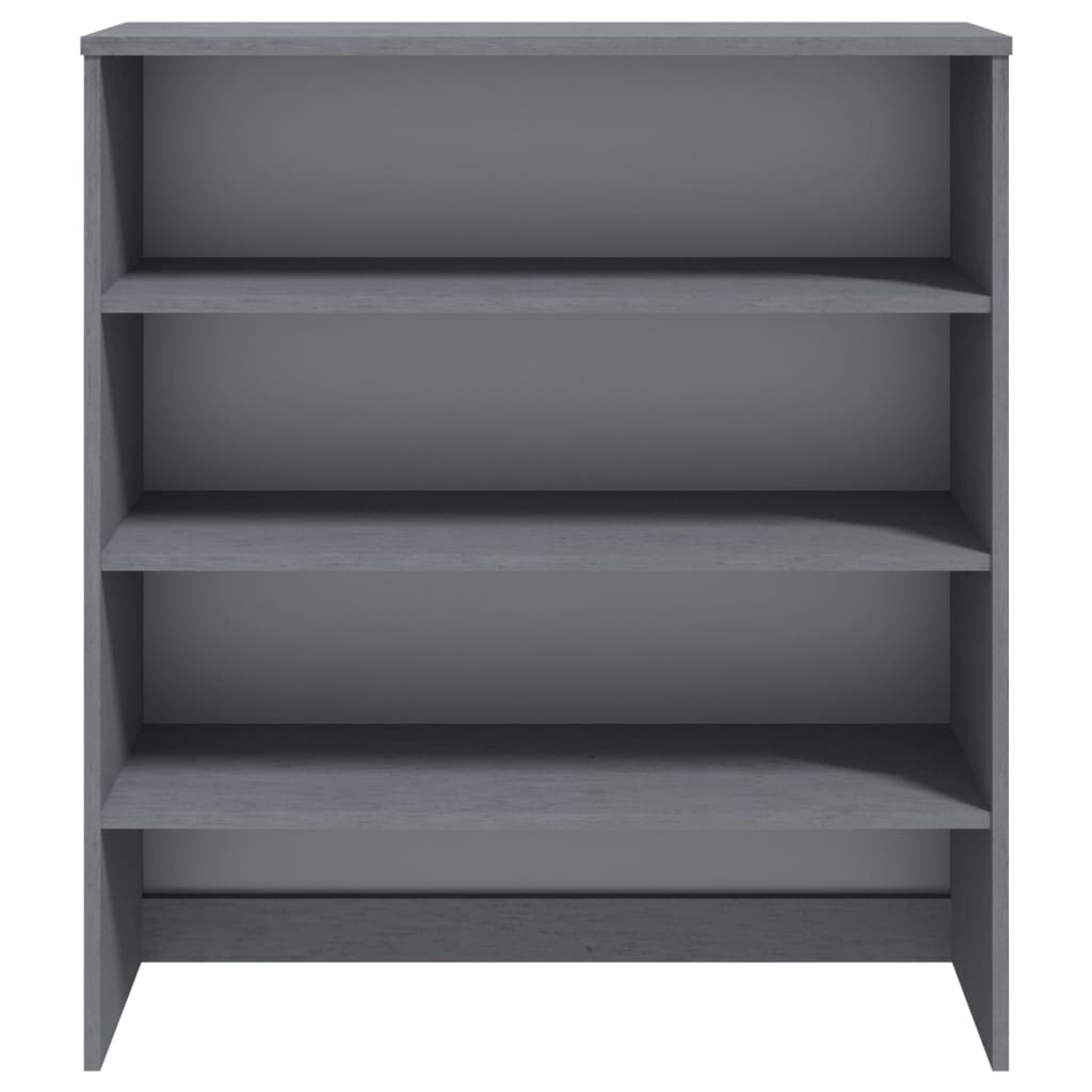 Opzetkast HAMAR 90x30x100 cm massief grenenhout donkergrijs is nu te koop bij PeponiXL, paradijselijk wonen!