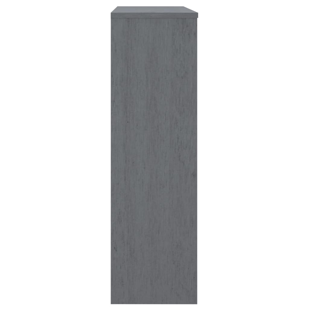 Opzetkast HAMAR 90x30x100 cm massief grenenhout donkergrijs is nu te koop bij PeponiXL, paradijselijk wonen!