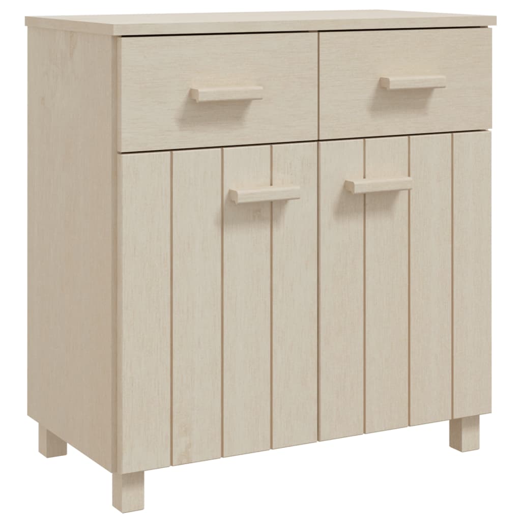 Dressoir HAMAR 79x40x80 cm massief grenenhout honingbruin is nu te koop bij PeponiXL, paradijselijk wonen!