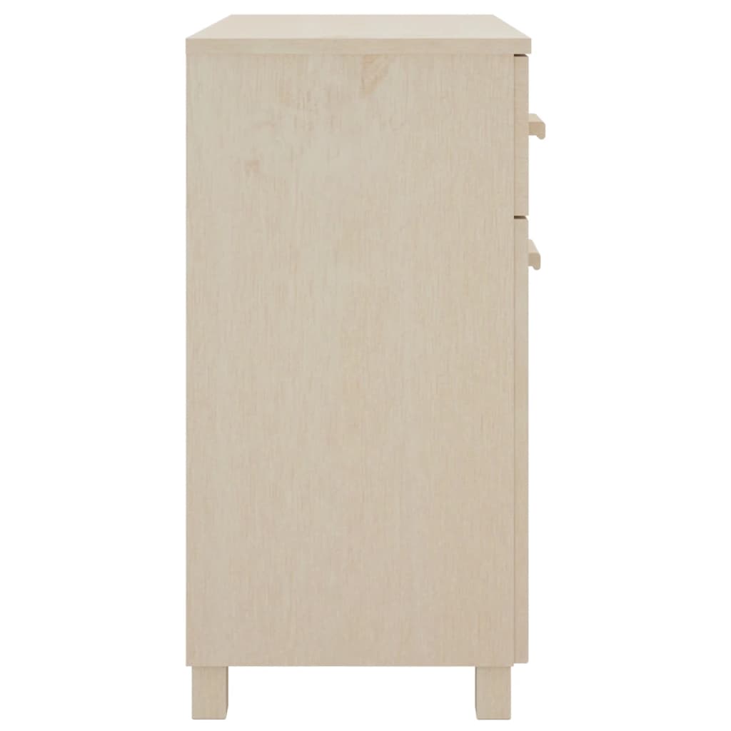 Dressoir HAMAR 79x40x80 cm massief grenenhout honingbruin is nu te koop bij PeponiXL, paradijselijk wonen!