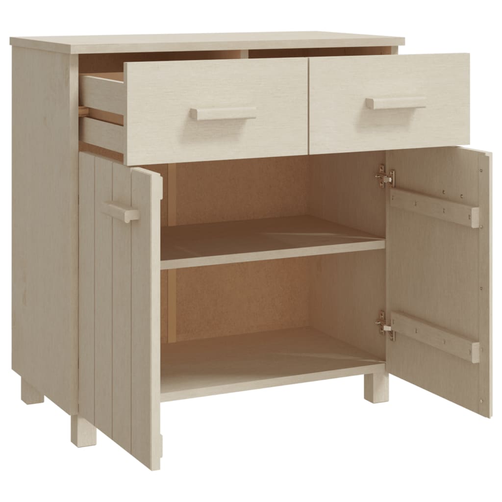 Dressoir HAMAR 79x40x80 cm massief grenenhout honingbruin is nu te koop bij PeponiXL, paradijselijk wonen!