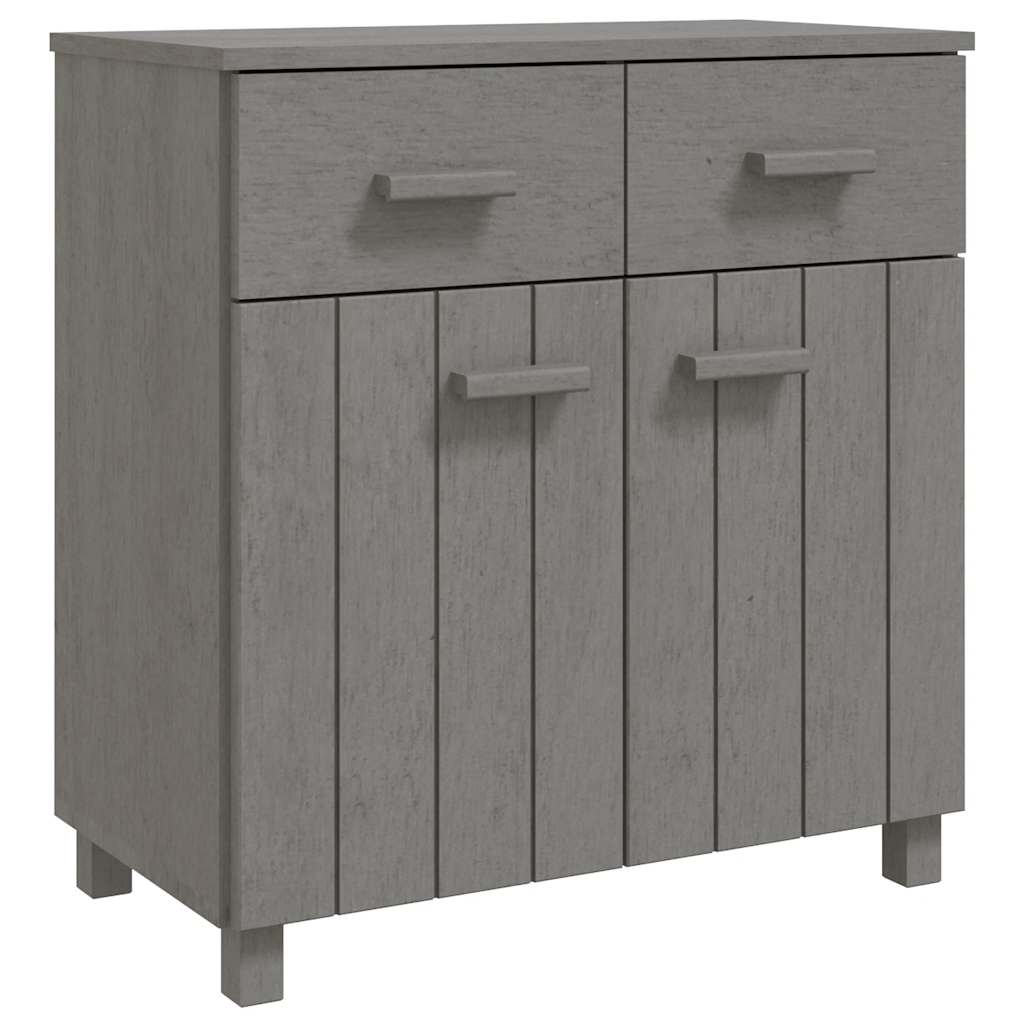 Dressoir HAMAR 79x40x80 cm massief grenenhout lichtgrijs is nu te koop bij PeponiXL, paradijselijk wonen!