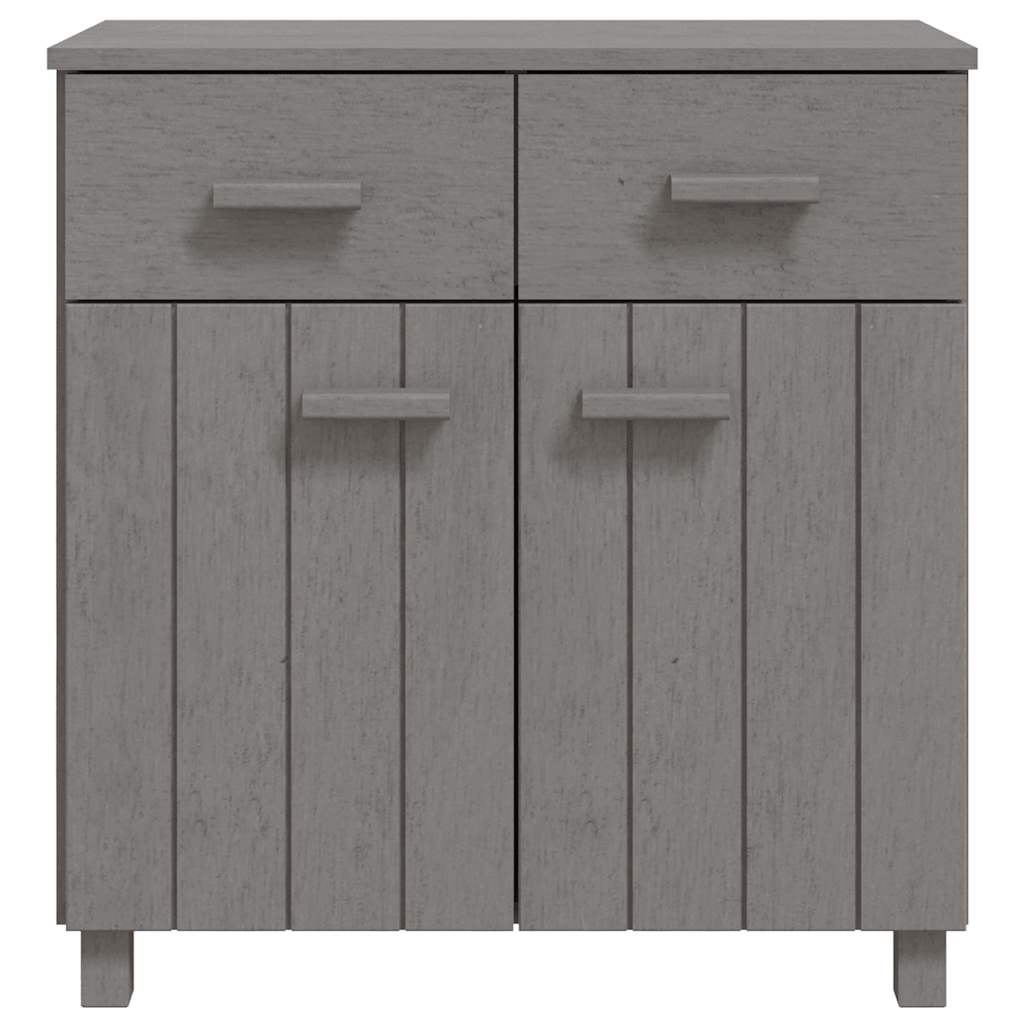 Dressoir HAMAR 79x40x80 cm massief grenenhout lichtgrijs is nu te koop bij PeponiXL, paradijselijk wonen!