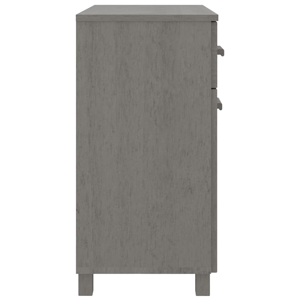 Dressoir HAMAR 79x40x80 cm massief grenenhout lichtgrijs is nu te koop bij PeponiXL, paradijselijk wonen!