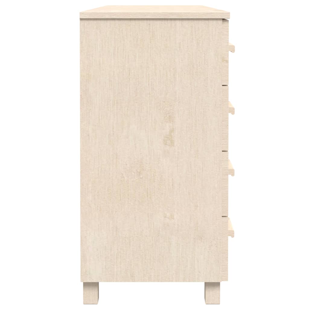 Dressoir HAMAR 113x40x80 cm massief grenenhout honingbruin is nu te koop bij PeponiXL, paradijselijk wonen!