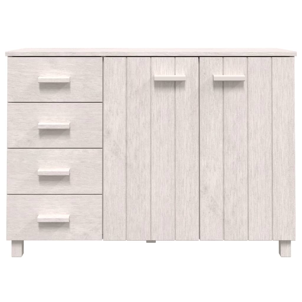 Dressoir HAMAR 113x40x80 cm massief grenenhout wit