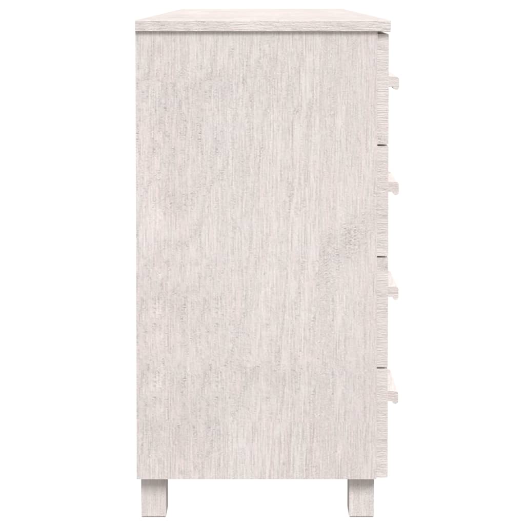 Dressoir HAMAR 113x40x80 cm massief grenenhout wit