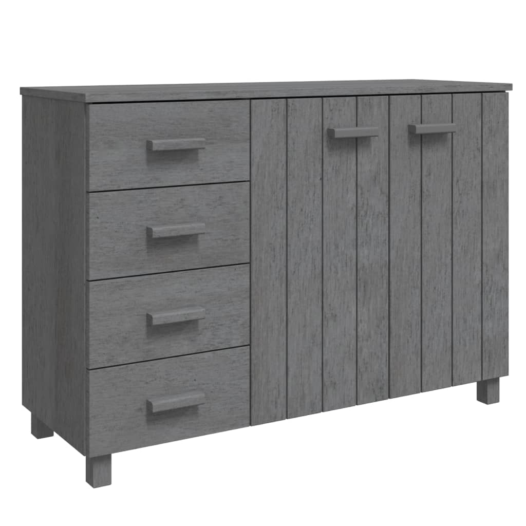 Dressoir HAMAR 113x40x80 cm massief grenenhout donkergrijs is nu te koop bij PeponiXL, paradijselijk wonen!