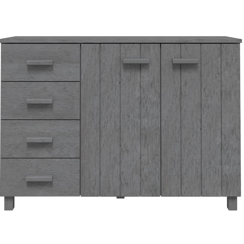 Dressoir HAMAR 113x40x80 cm massief grenenhout donkergrijs is nu te koop bij PeponiXL, paradijselijk wonen!