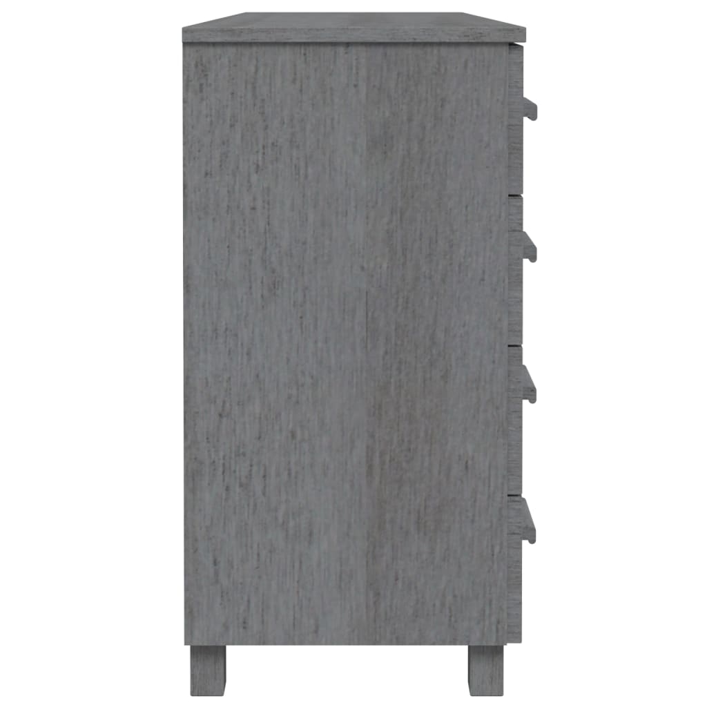 Dressoir HAMAR 113x40x80 cm massief grenenhout donkergrijs is nu te koop bij PeponiXL, paradijselijk wonen!